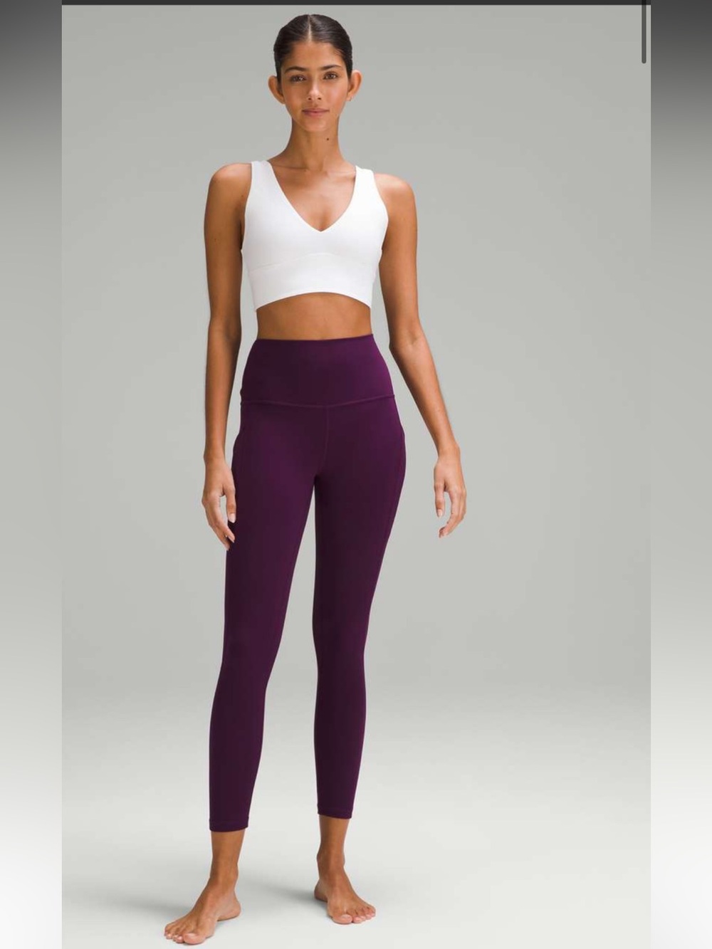 S. Lululemon $128 Align High-Rise Pant with Pockets 25" Dramatic Magenta 12